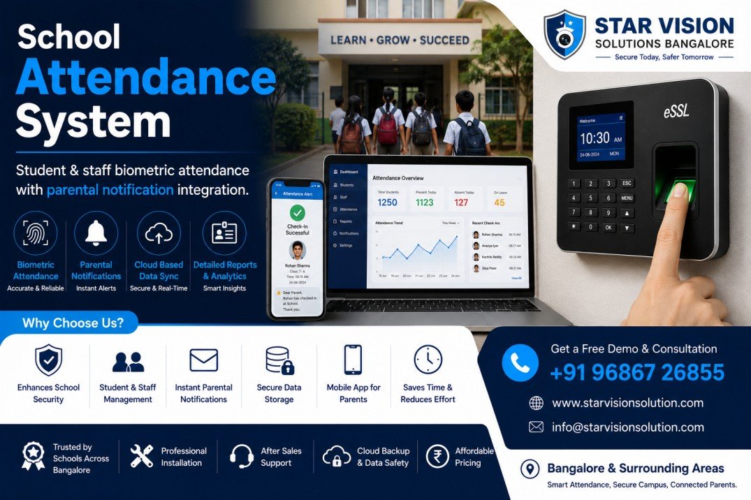 School Biometric Attendance System in JP Nagar Bangalore